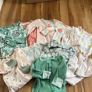 Baby girl pajamas 0-3 months